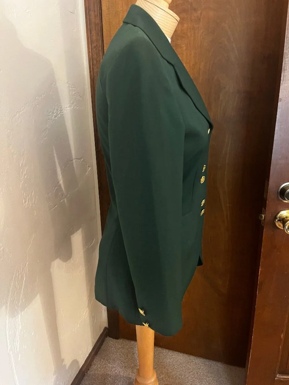 Vintage ESCADA by Margaretha Ley Green Wool Blazer Size 34